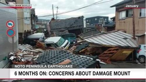 ۶ ماه بعد از زلزله شب سال نو در ژاپن از اختلال در شبکه های تلفنی تا افزایش قربانیان تروما